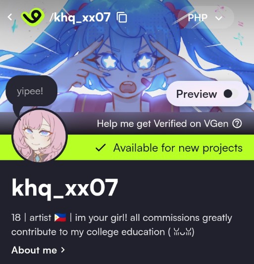 by the way, we're finally live on VGen frens!! i have $2 doodle commissions open (⁠≧⁠▽⁠≦⁠) considering giving me a visit <3 
vgen.co/khq_xx07