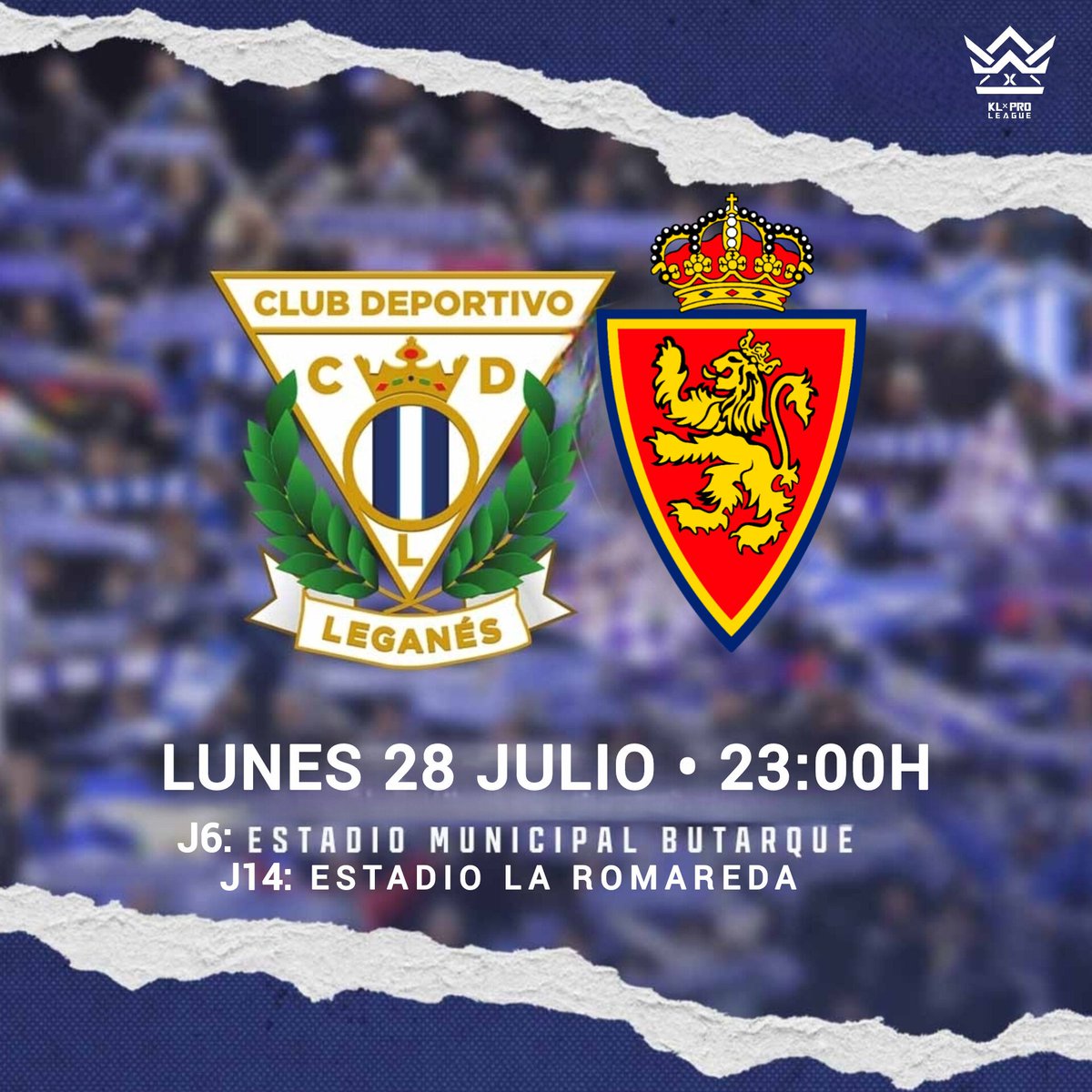 TwLegaClubesPro's tweet image. 📆✅ ¡Horario confirmado para el #LeganésZaragoza!
🆚 Nos veremos las caras este lunes a las 23:00 en los partidos correspondientes a las jornadas 6 y 14 de la @KLProLeague.
Os esperamos pepineros! 🏟️🥒
