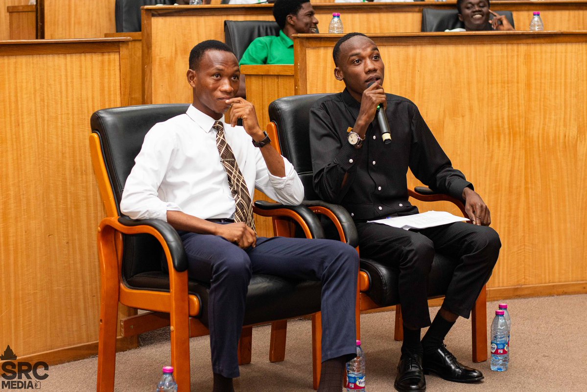 watsuptek's tweet image. RICHMOND ATSEYO DJANGMAH together with his running mate have presented themselves to the panel to be vetted.
#WatsuptekReport
#ElectionCommandCenter
#KNUSTDecides25