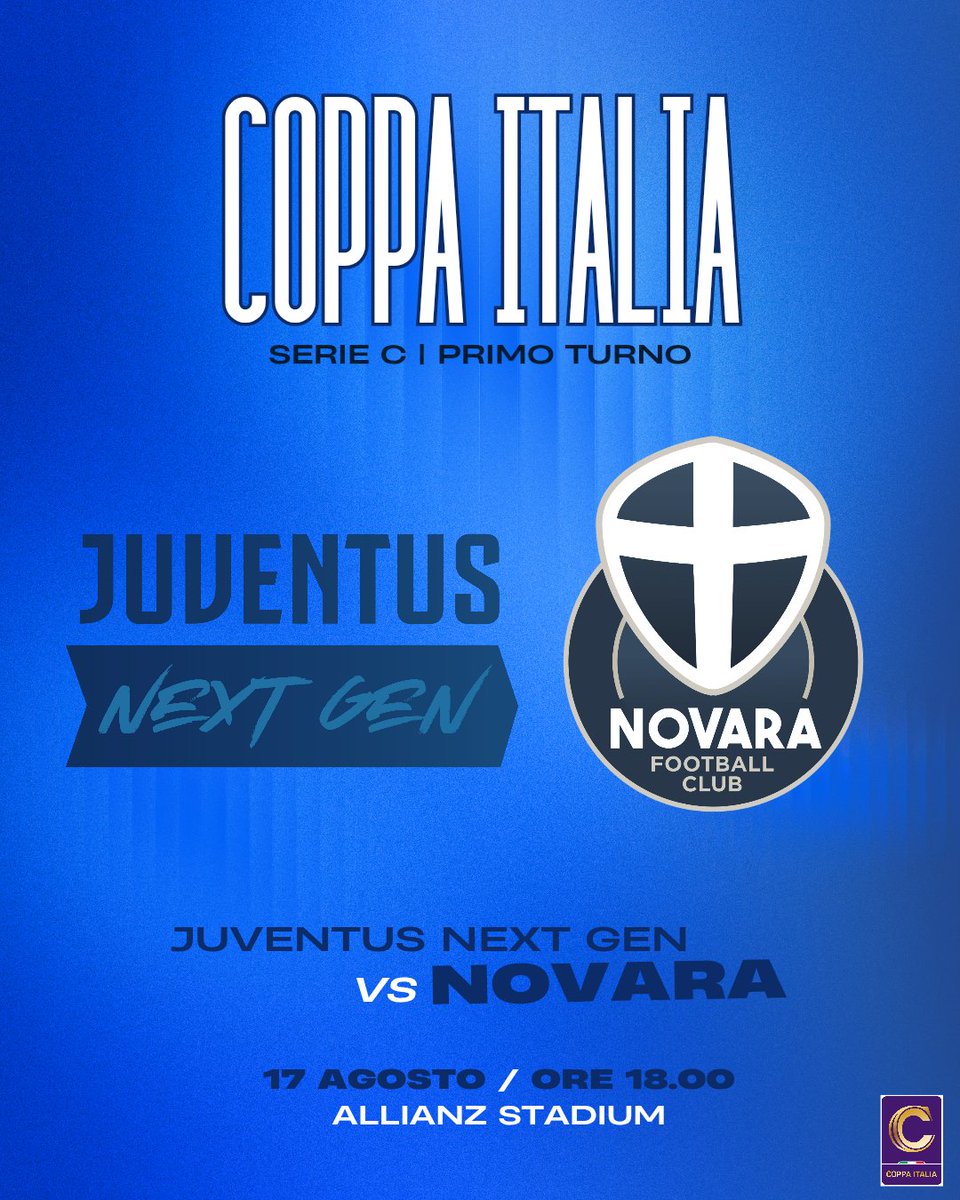 Sarà la Juventus Next Gen la nostra prima avversaria in #CoppaItaliaSerieC 🏆

#ForzaNovara 🔵⚪ #NovaraFC #SerieCSkyWifi