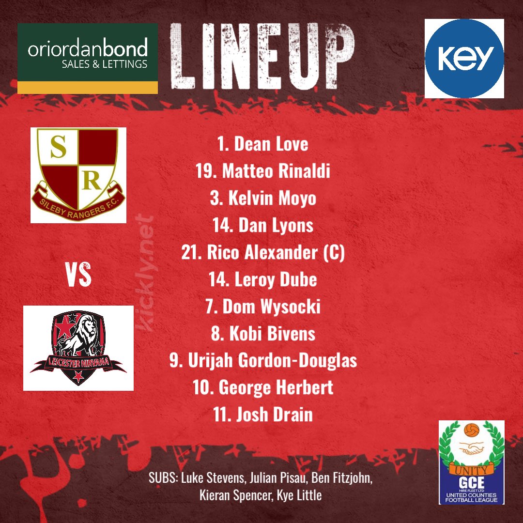 ClubSileby's tweet image. Our Starting XI for the first game of the season to face @LeicNirvana in the @utdcos Premier South Division.