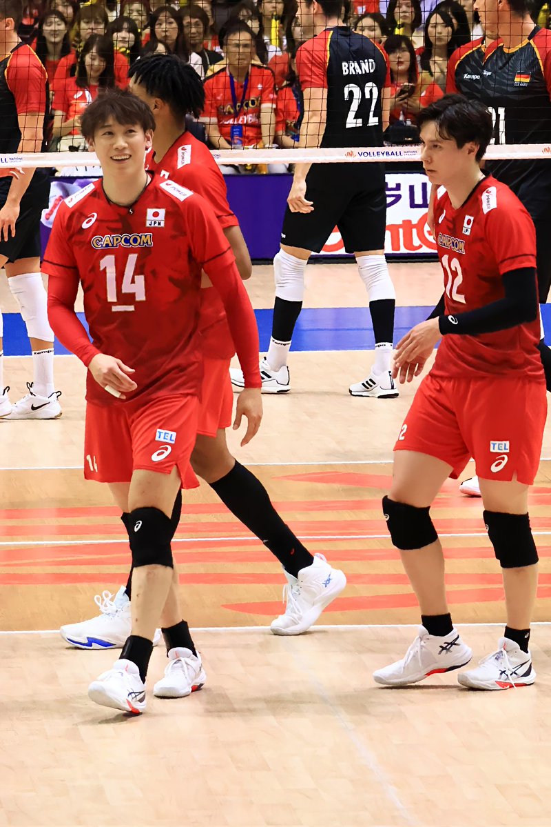 Mackey66498286's tweet image. VNL2025 千葉ポートアリーナ
2025.7.16 🇩🇪vs🇯🇵
石川祐希　髙橋藍