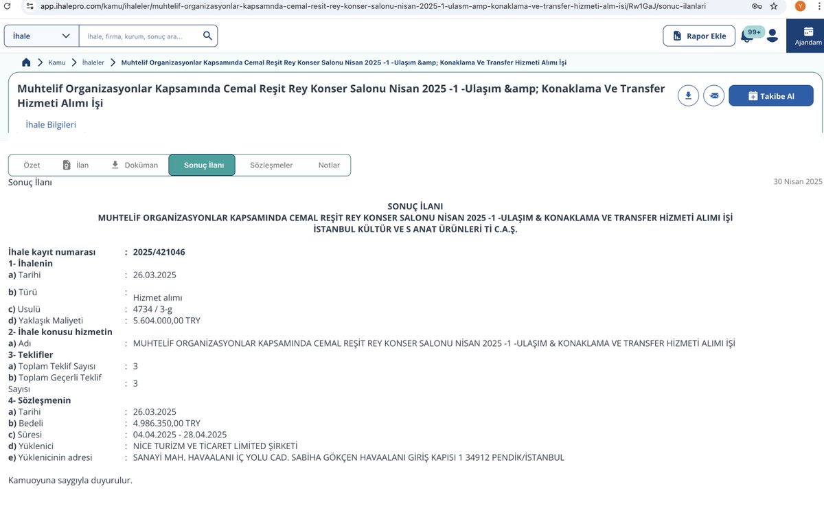 ⚫️ İmamoğlu'na destek yoksa KONSER de yok!
CHP'li belediyeci Ekrem İmamoğlu'nun RÜŞVET ve YOLSUZLUK operasyonuyla tutuklanmasının ardından İstanbul'da yerli sanatçıların sahne alarak meydanlarda yapılan konserlerin tamamına ara verildi.
Kulislerden edinilen bilgilere göre;