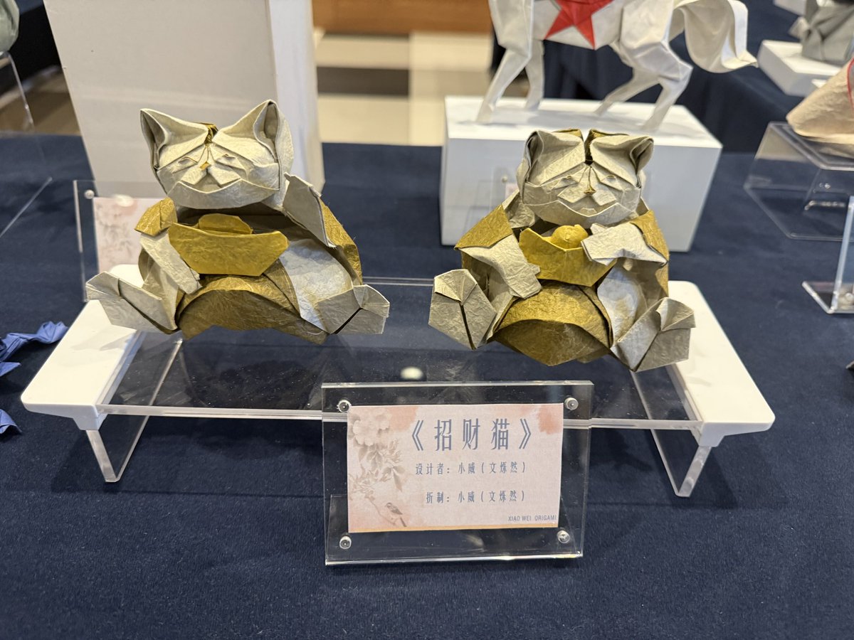 sqluhao's tweet photo. 濮院折纸展 小威折纸设计 https://t.co/vKC6eZ6kTt