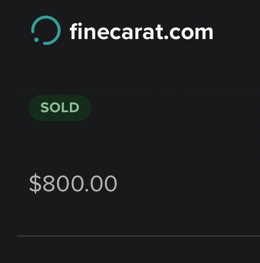 Sold finecarat dot com for $800.
Hold time 39days.
Big thanks to @Spaceship and the buyer!