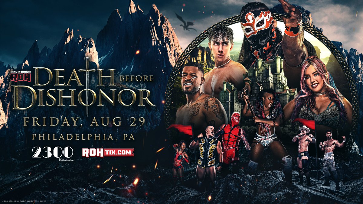 justixe26's tweet image. The visuals of Ring Of Honor shows... just chef&apos;s kiss.