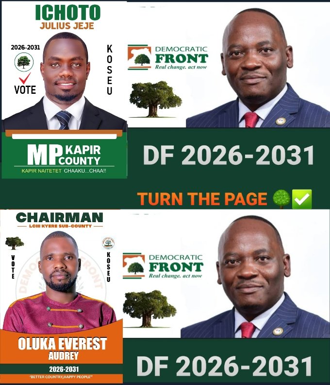 maliba_harith's tweet image. TURN THE PAGE CHALLENGE
TESO REGION
DEMOCRACY STARTS WITH DIALOGUE, WE NEED THE MAJORITY MPS IN PARLIAMENT UNDER DEMOCRATIC FRONT FOR PEACEFUL TRANSITION
REAL CHANGE ACT NOW
TURN THE PAGE
@MathiasMpuuga