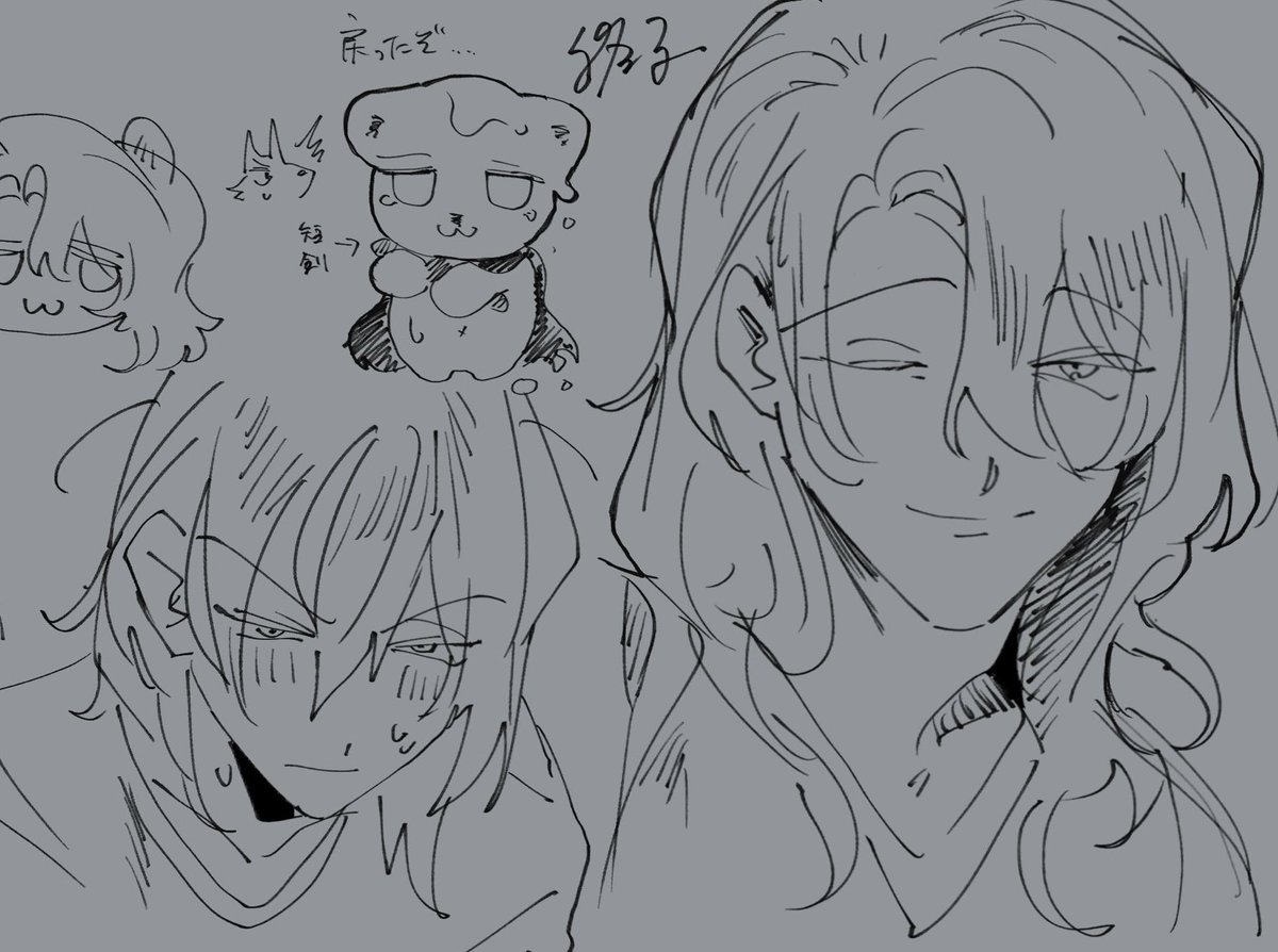 パジの顔だけ描いた