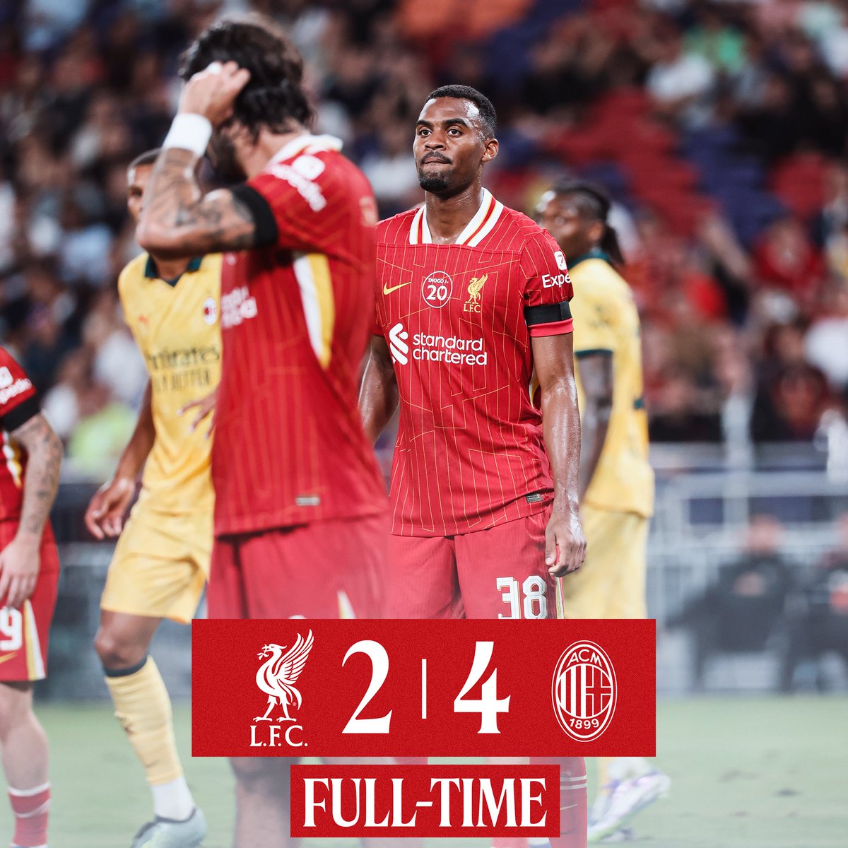 Anfieldbr's tweet image. Foi um bom jogo para a preparação da temporada.
Pontos positivos: time com boa troca de bola, pressão alta, jogadores mostrando já um bom entrosamento. Destaque para Wirtz, Ngumoha, Szoboszlai, Frimpong e Gakpo.
Ponto negativo: precisamos contratar zagueiro. Estamos só com 2,…