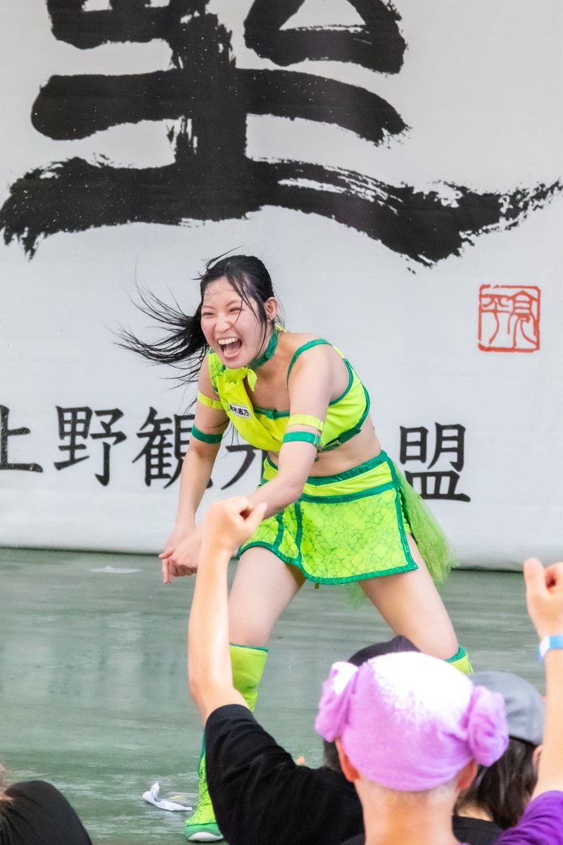 michuu0922's tweet image. 250726 上野恩賜公園野外ステージ
志乃ちゃんの好きなところ全部出てる📸
#鈴木志乃 選手
#アプガプロレス
#tjpw
#ガラフェス