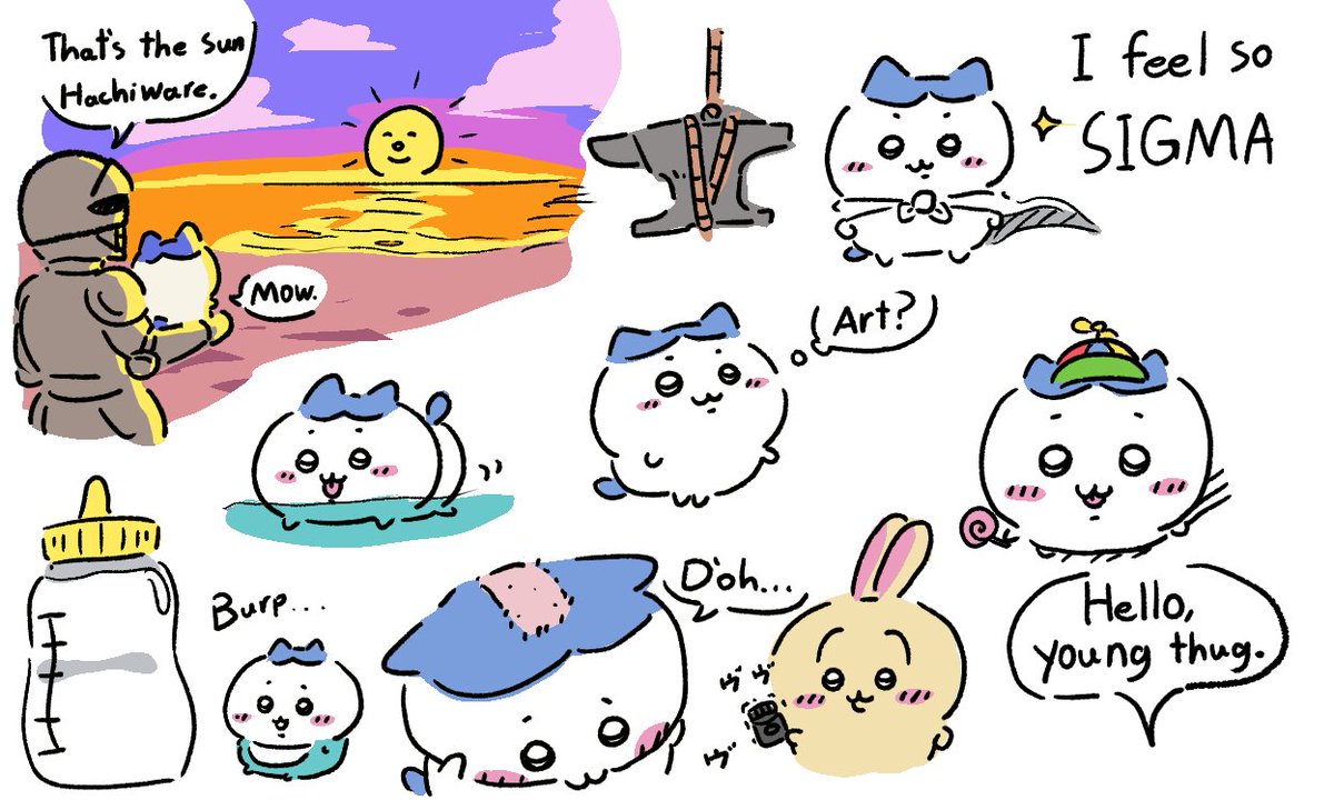 Jam91Strawberry's tweet image. Hachiware my beloved #chiikawafanart