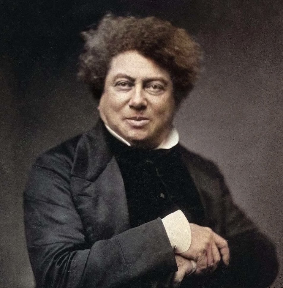 ClaudeRibbe's tweet image. Joyeux 223 ans, cher #AlexandreDumas ! (juillet 1802-juillet 2025) #VillersCotterêts #Aisne #Haïti #Outremer #GeneralDumas #Dartagnan #Montecristo