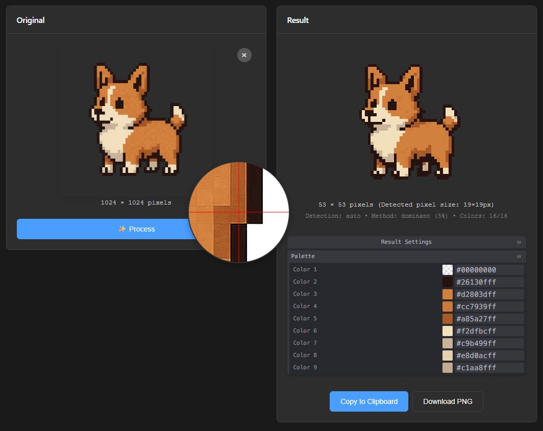 geekbb's tweet image. unfake.js 一个功能强大的 JavaScript 库,专门处理 AI 生成的图片,将其转化为更干净、实用的图像资源。它主要有两种工作模式:
一、像素艺术处理器
修复 AI 生成像素画中常见的问题设计,比如像素大小不一致、颜色溢出等瑕疵。
二、图像矢量化
将PNG、JPG转换为 SVG 矢量图