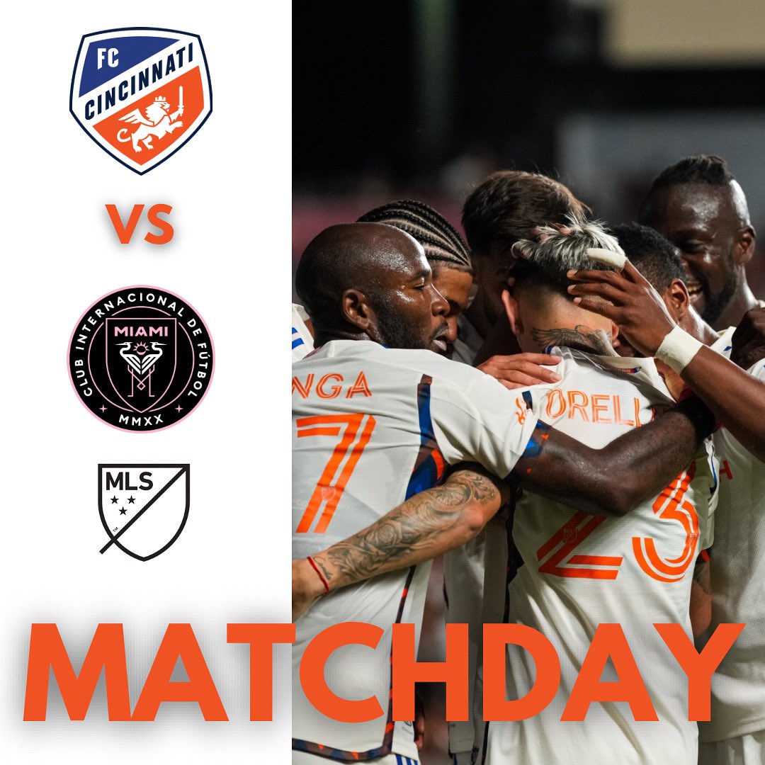 Flyinlionpod's tweet image. No Messi. No Alba. No excuses.
FC Cincinnati roll into Miami with 6 wins in their last 7 and an MLS-best 8 road wins. They’ve scored in 18 straight matches—longest streak in club history. Take care of business. VAMOS!

#AllForCincy #FCCincinnati