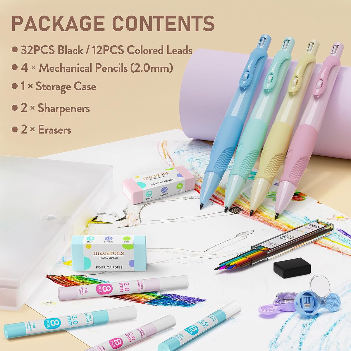 Buyereviews's tweet image. 2.0MM Mechanical Pencil with Comfort Ergonomic Grip and Aesthetic School Supplies for Kids
🤑 Save 30% on this adorable set of mechanical pencils, perfect for school supplies and creative projects.
• Retail Price: $9.49
• Discounted Price: $6.64
• Promo Code: DPZZMFLT
•…