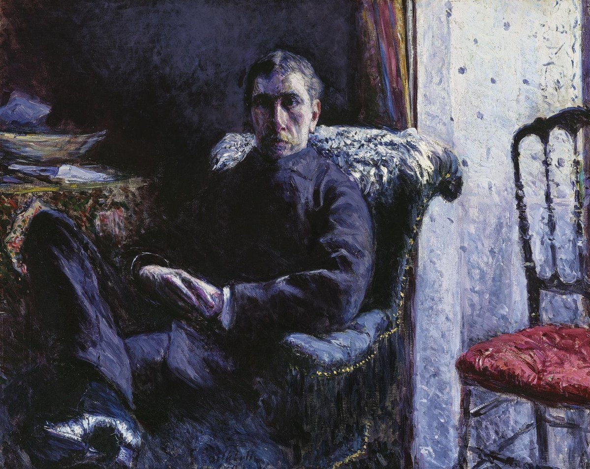 geoffwallingdon's tweet image. Portrait of Georges Roman, 1879
Gustave Caillebotte