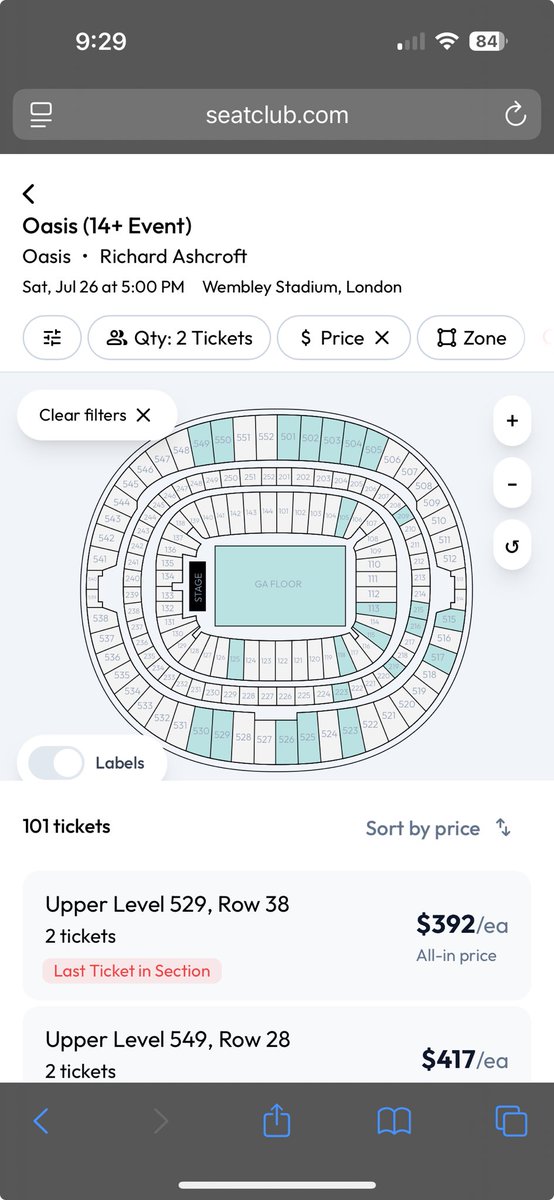 ScottFriedman3's tweet image. .@oasis 🎟️ “Get In” tonight @wembleystadium for night two.
ℹ️ @joinseatclub