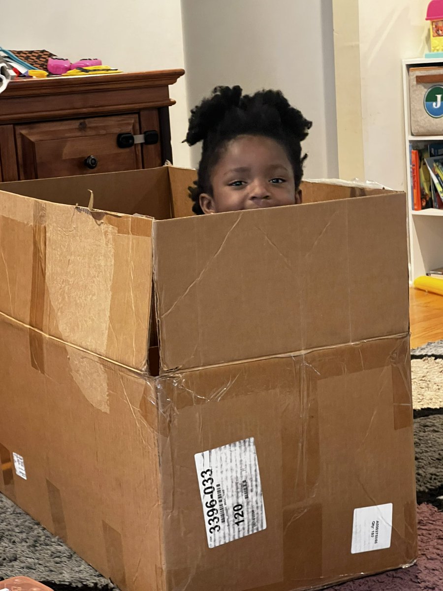 TwoRulesOfWar's tweet image. I buy toys and fun things, she plays with the boxes. Welcome to parenthood.