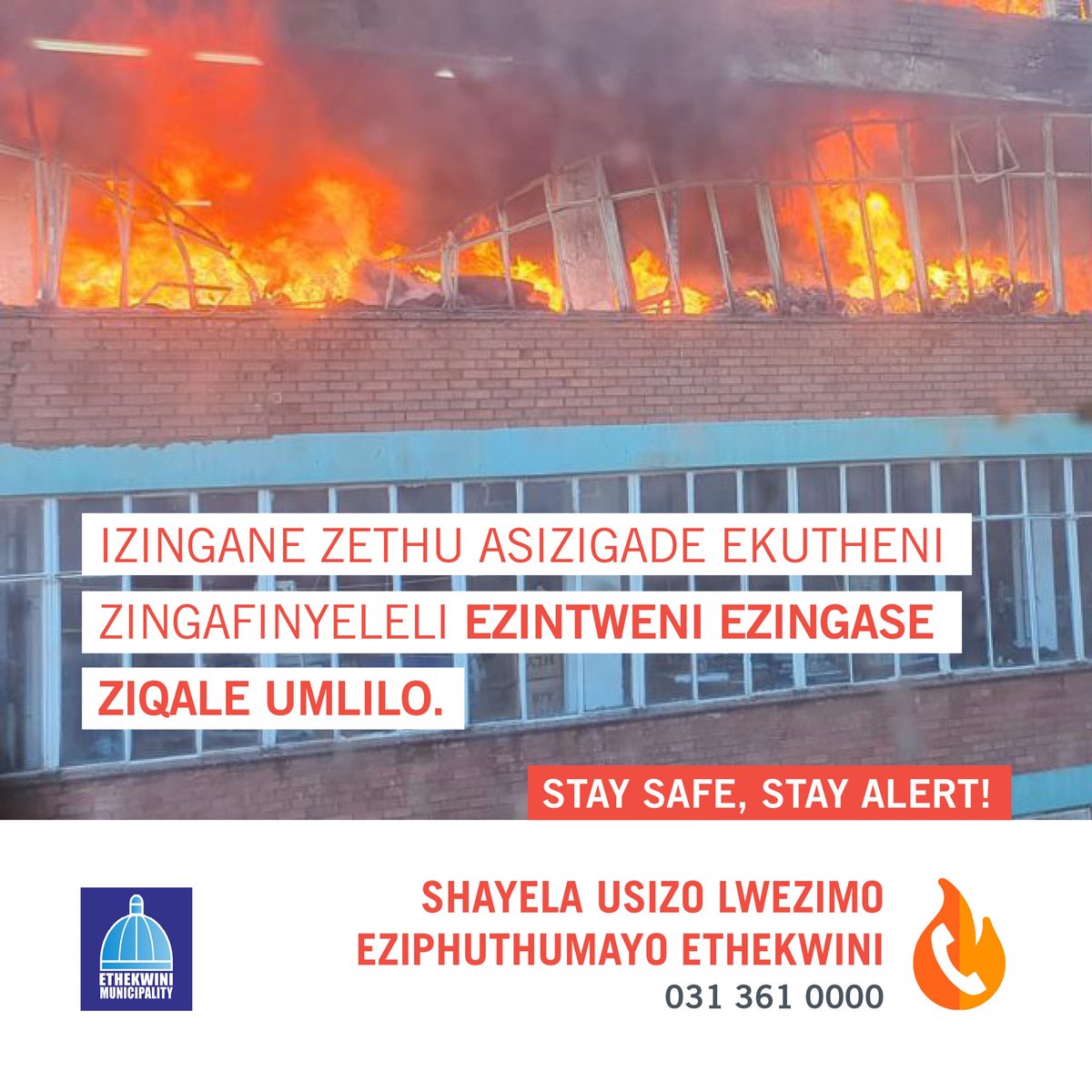 eThekwiniM's tweet image. #FireSafetyTips
#AmaceboOkuphephaEmlilweni
