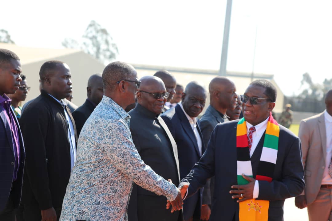 ZBCNewsonline's tweet image. PRESIDENT Emmerson Mnangagwa has left Harare for South Africa to attend the Former Liberation Movements Summit.
zbcnews.co.zw/president-mnan…