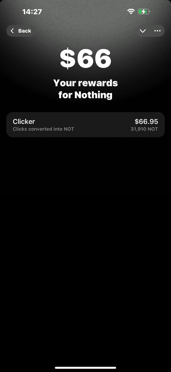 IfeKrawn's tweet image. Heard NOTCOIN is sharing free money again so I checked and found this 🙃 someone tell me this is real $ so I fit see money buy garri before Theoriq TGE
You can also check yours
Go to the tg bot
Click the $0 sign below
Click the reward tab and check what you’re given