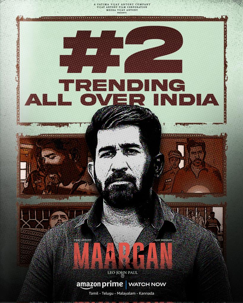 leo john paul (@leojohnpaultw) on Twitter photo #Maargan
All Over India Trending at #2 🔥
Now Streaming on <a href="/PrimeVideo/">Prime Video</a>
<a href="/vijayantony/">vijayantony</a> <a href="/AJDhishan990/">Ajay Dhishan</a> <a href="/mrsvijay/">veena vijay</a> <a href="/DopYuva/">DOP yuva</a> <a href="/Brigidasagaoffl/">Brigida saga</a> <a href="/deepshikhaoffi/">deepshikha28</a> <a href="/seshvitha_raju/">Seshvitha_kanimozhi</a> <a href="/thondankani/">P.samuthirakani</a> <a href="/Vinciraj_NC/">Vinci Raj</a> <a href="/prabhudancer/">Prabhu Dhanasekar</a> <a href="/ProRekha/">Rekha</a> <a href="/FirstShowTweets/">First Show</a> <a href="/PROSaiSatish/">Sai Satish</a> <a href="/gobeatroute/">BeatRoute</a> #Maargan
All Over India Trending at #2 🔥
Now Streaming on <a href="/PrimeVideo/">Prime Video</a>
<a href="/vijayantony/">vijayantony</a> <a href="/AJDhishan990/">Ajay Dhishan</a> <a href="/mrsvijay/">veena vijay</a> <a href="/DopYuva/">DOP yuva</a> <a href="/Brigidasagaoffl/">Brigida saga</a> <a href="/deepshikhaoffi/">deepshikha28</a> <a href="/seshvitha_raju/">Seshvitha_kanimozhi</a> <a href="/thondankani/">P.samuthirakani</a> <a href="/Vinciraj_NC/">Vinci Raj</a> <a href="/prabhudancer/">Prabhu Dhanasekar</a> <a href="/ProRekha/">Rekha</a> <a href="/FirstShowTweets/">First Show</a> <a href="/PROSaiSatish/">Sai Satish</a> <a href="/gobeatroute/">BeatRoute</a>