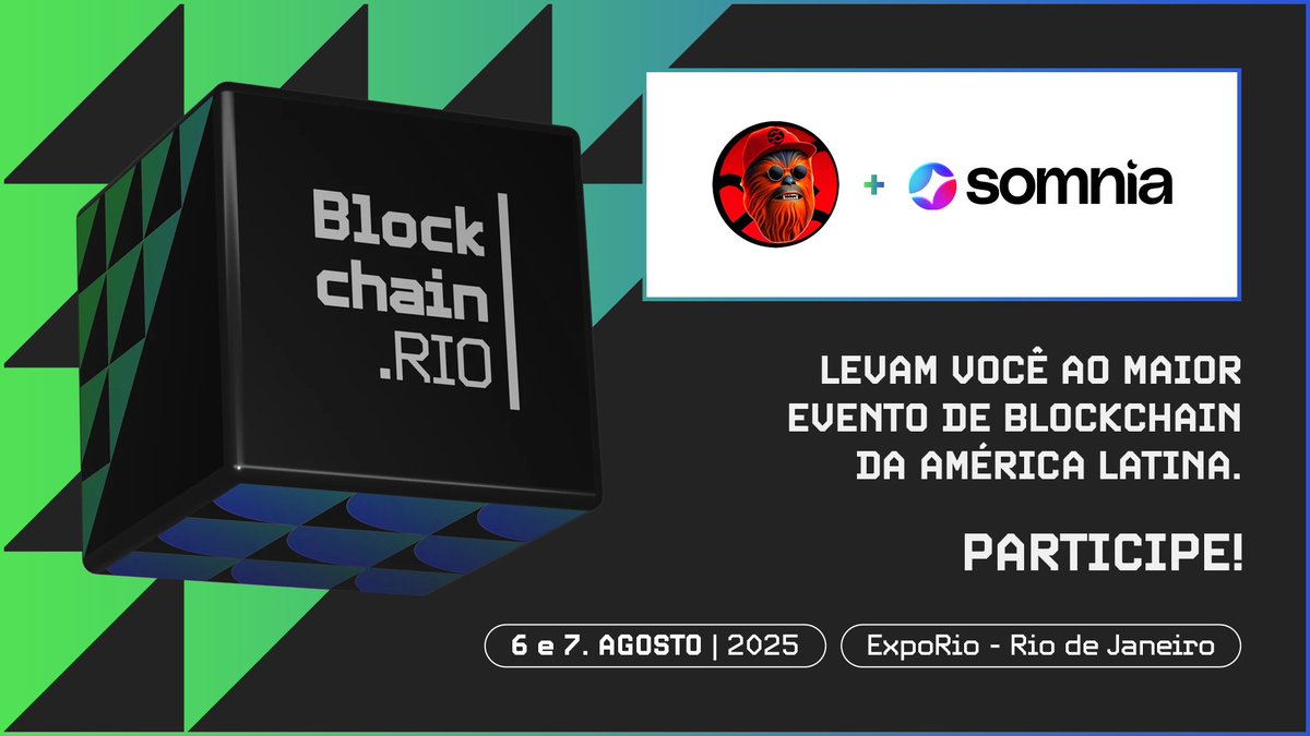 🚨 The biggest blockchain event in Latin America is coming — August 6–7 at Expo Rio!

And guess who got invited? Seibacca, the most memetic Wookiee on the Sei Network

I’m teaming up with <a href="/blockchain_rio/">Blockchain.Rio</a> and <a href="/Somnia_Network/">Somnia</a> to give away 10 tickets

But hold up, Padawan: 
👉 If