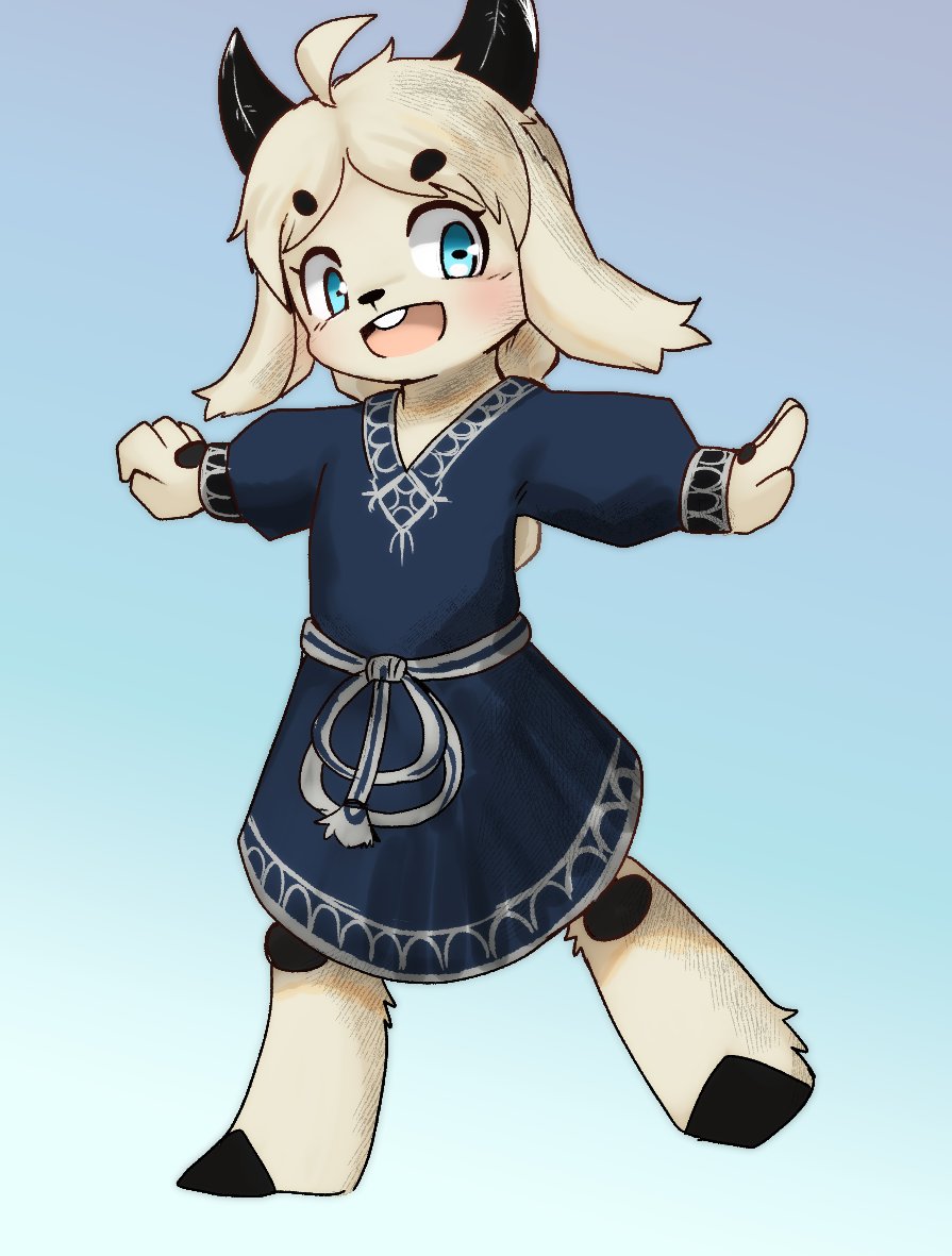 onwanwaSFW's tweet image. I drew @Porforever &apos;s goat girl!