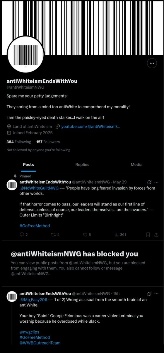 aDankCajun's tweet image. I wish just once one of these things would engage with me honestly and not block me before I can reply to them. White fragility is amazing.💀