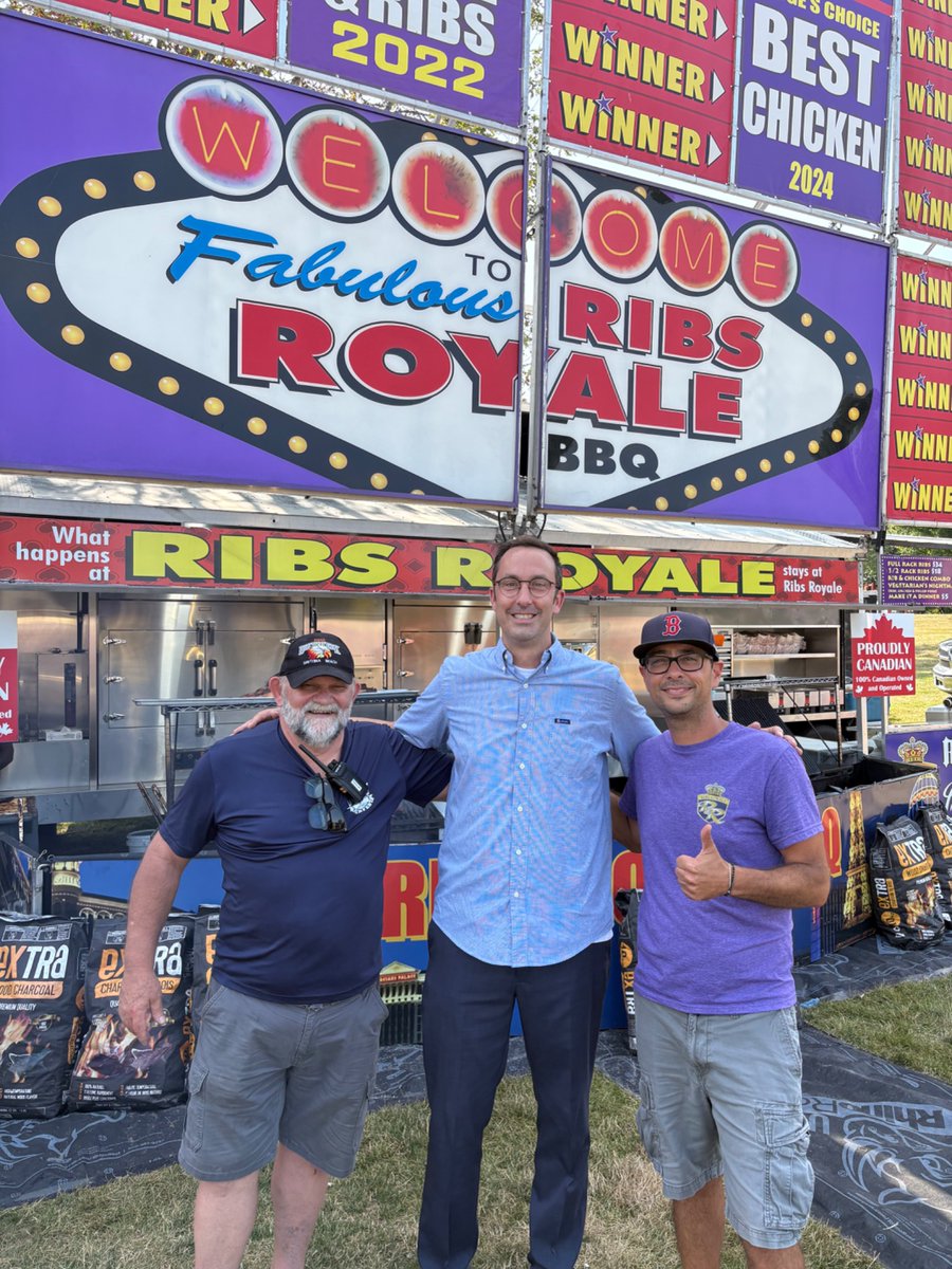 nolanmquinn's tweet image. It was great to attend this year’s Ribfest at Lamoureux Park in #Cornwall! The ribs were delicious and the community spirit was strong.
Events like this bring people together from across the region, and it was a pleasure to connect with so many of you — including Jody…