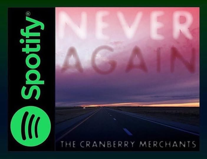 CranberryMerch2's tweet image. Have you heard “Never Again” by The Cranberry Merchants recently? Check it out now on #Spotify!
open.spotify.com/album/03ZYy8Yk…
#SupportIndieMusic #stream #share #save #RT