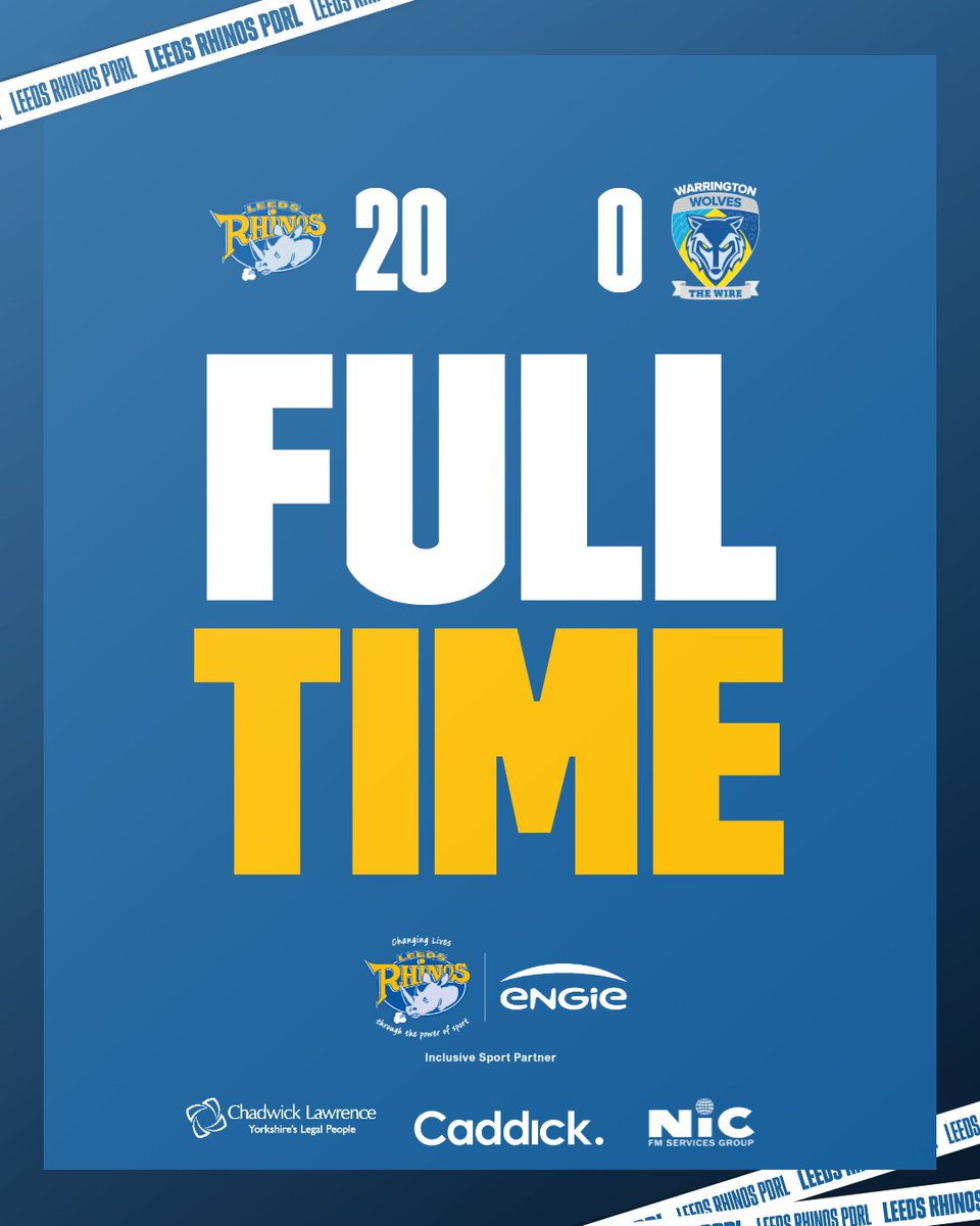 RugbyLeeds's tweet image. FULL TIME | A successful day in Castleford as our PDRL side come away with two wins!
Leeds Rhinos 22 - 6 Castleford Tigers
Try scorers: Crane x2, Bates, Leigh
Leeds Rhinos 20 - 0 Warrington Wolves
Try scorers: Pouncey, Crane, Gobin, Young
Inclusive Sport Partner๐ค@ENGIE_UK