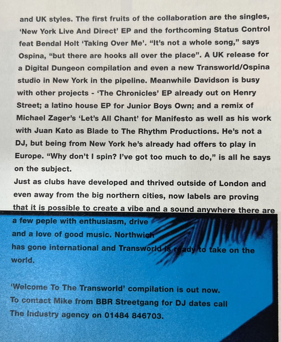 Another Product from the Transworld Consortium. Montana Nights…with <a href="/DJmag/">DJ Mag</a> (April 1996) out in Miami at the Winter Music Conference with Mike Woods, Davidson Ospina and Justine Mattera.
#deaddeadgood #mikewoods #davidsonospina #justinemattera #transworld #HouseMusic