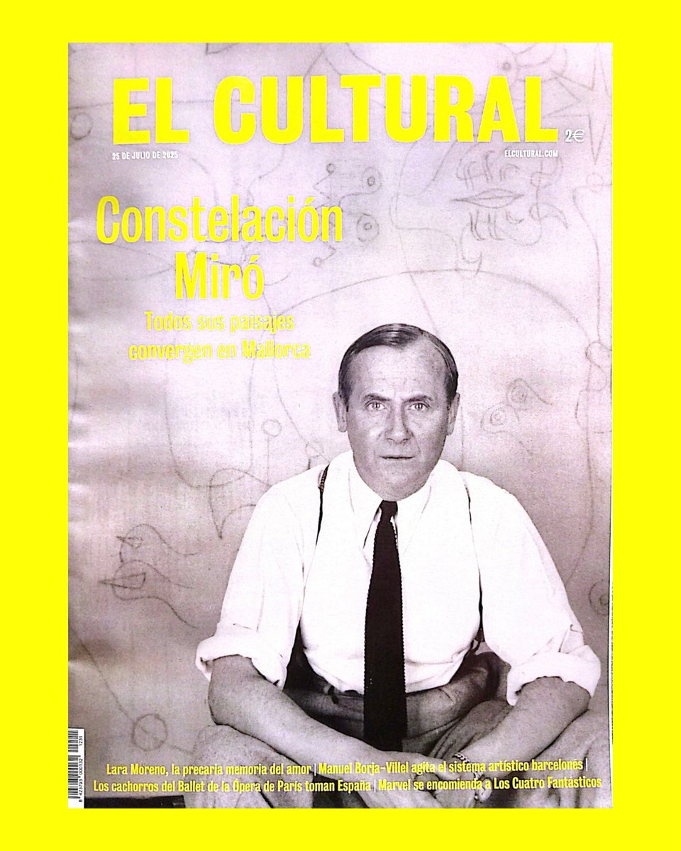 Consolat de Mar (@elconsolat) on Twitter photo 📢 La portada de <a href="/elcultural/">El Cultural</a> destaca Paysage Miró, un homenaje sin precedentes a la conexión entre Miró y sus raíces. Un gran proyecto expositivo impulsado por <a href="/goib/">Govern de les Illes Balears</a>, <a href="/ajuntpalma/">Ajuntament de Palma</a>, <a href="/esbaluardmuseu/">Es Baluard Museu</a>, <a href="/csolleric/">Casal Solleric</a> y <a href="/museoreinasofia/">Museo Reina Sofía</a>.
🖋️ elespanol.com/el-cultural/20… 📢 La portada de <a href="/elcultural/">El Cultural</a> destaca Paysage Miró, un homenaje sin precedentes a la conexión entre Miró y sus raíces. Un gran proyecto expositivo impulsado por <a href="/goib/">Govern de les Illes Balears</a>, <a href="/ajuntpalma/">Ajuntament de Palma</a>, <a href="/esbaluardmuseu/">Es Baluard Museu</a>, <a href="/csolleric/">Casal Solleric</a> y <a href="/museoreinasofia/">Museo Reina Sofía</a>.
🖋️ elespanol.com/el-cultural/20…