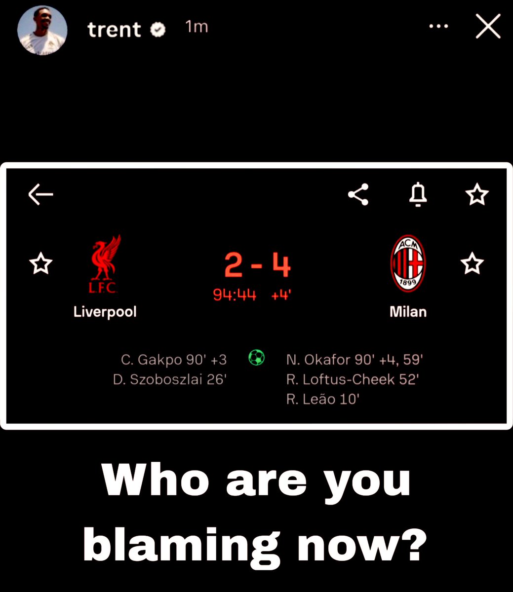 TheRetroVay's tweet image. 🚨 Trent Alexander Arnold on Instagram