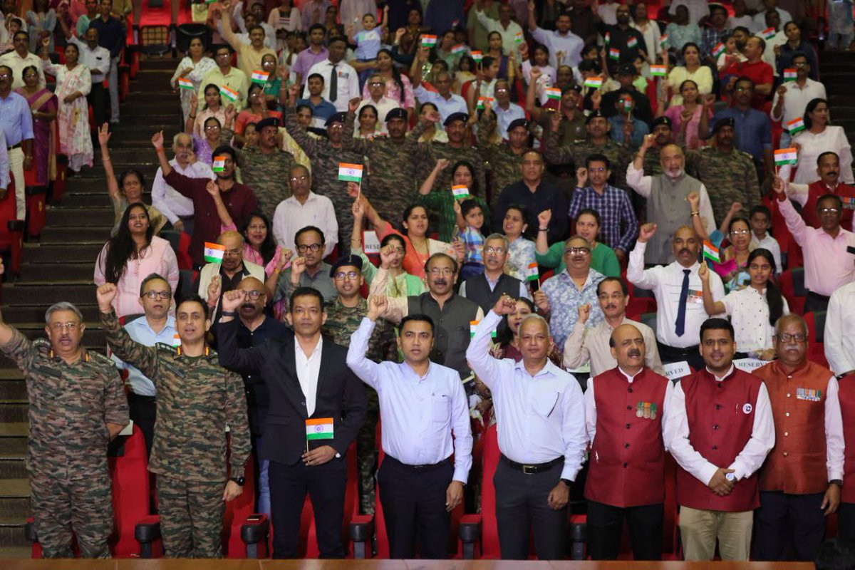 DrPramodPSawant's tweet image. Pleased to attend “Ek Shaam Sainik Ke Naam”, organized to commemorate #KargilVijayDiwas and #OperationSindoor. It was an honour to participate in this occasion alongside our distinguished Kargil war hero, Brigadier B. M. Cariappa, whose exemplary courage and leadership in the…