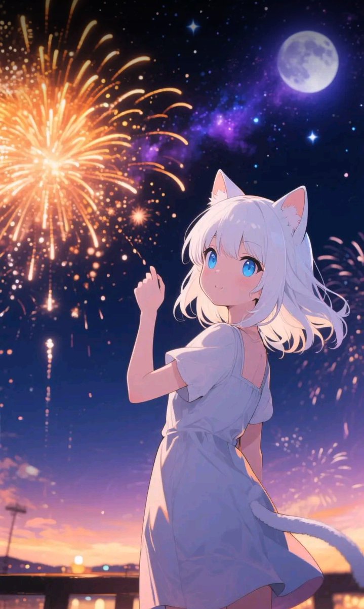 花火が綺麗ですね
#AIイラスト