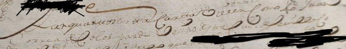 VictorDRGS's tweet image. Contrato notarial de “Juan Correa, de color pardo”. Incluye su firma en este caso.