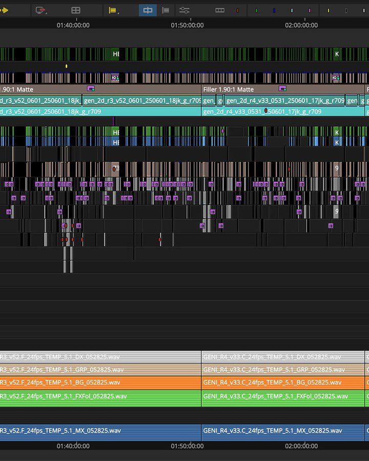 thevideoseed's tweet image. a timeline de superman (2025), editado por william hoy e craig alpert