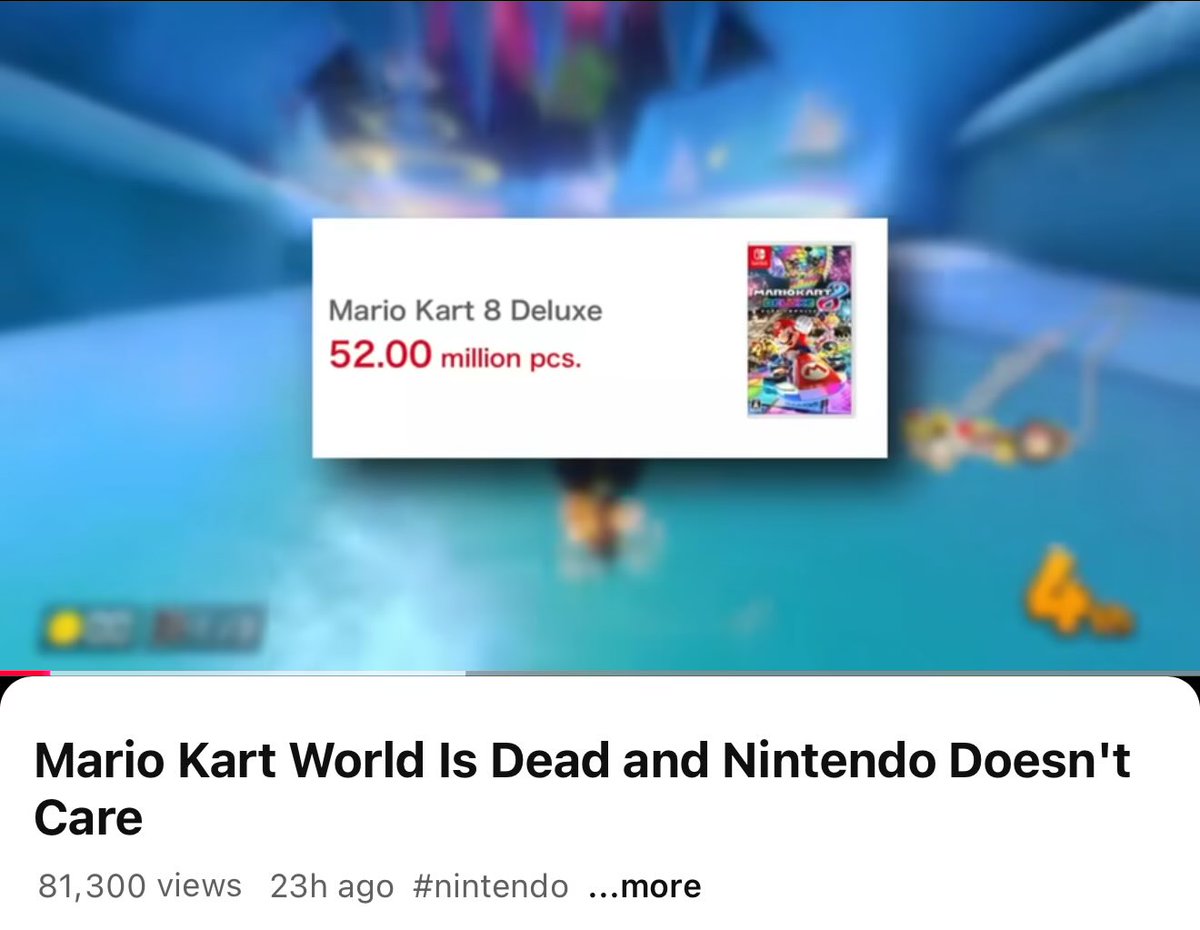 MacFan2410's tweet image. Seems criticizing Nintendo blindly is a gold mine for small YouTube channels right now. As I’ve been saying, the internet is trapped in a negative feedback loop, and I believe the algorithms are to blame.
