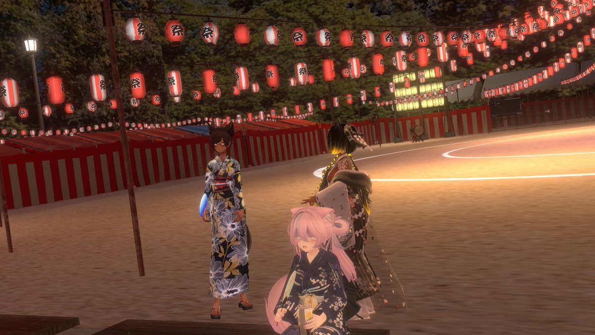 CONNECT_1112's tweet image. #VRC_CONNECT
①②スタッフ
③3人居る~!って撮ったらなんかスタッフが酒片手に絶望してますね
④見つめ合ってる