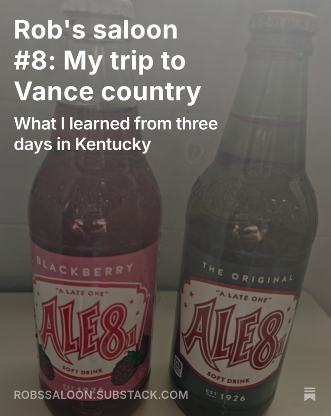 Rob's saloon #8: My trip to Vance country (pop, Mark Twain and where the VP's Secret Service codename came from...) open.substack.com/pub/robssaloon…