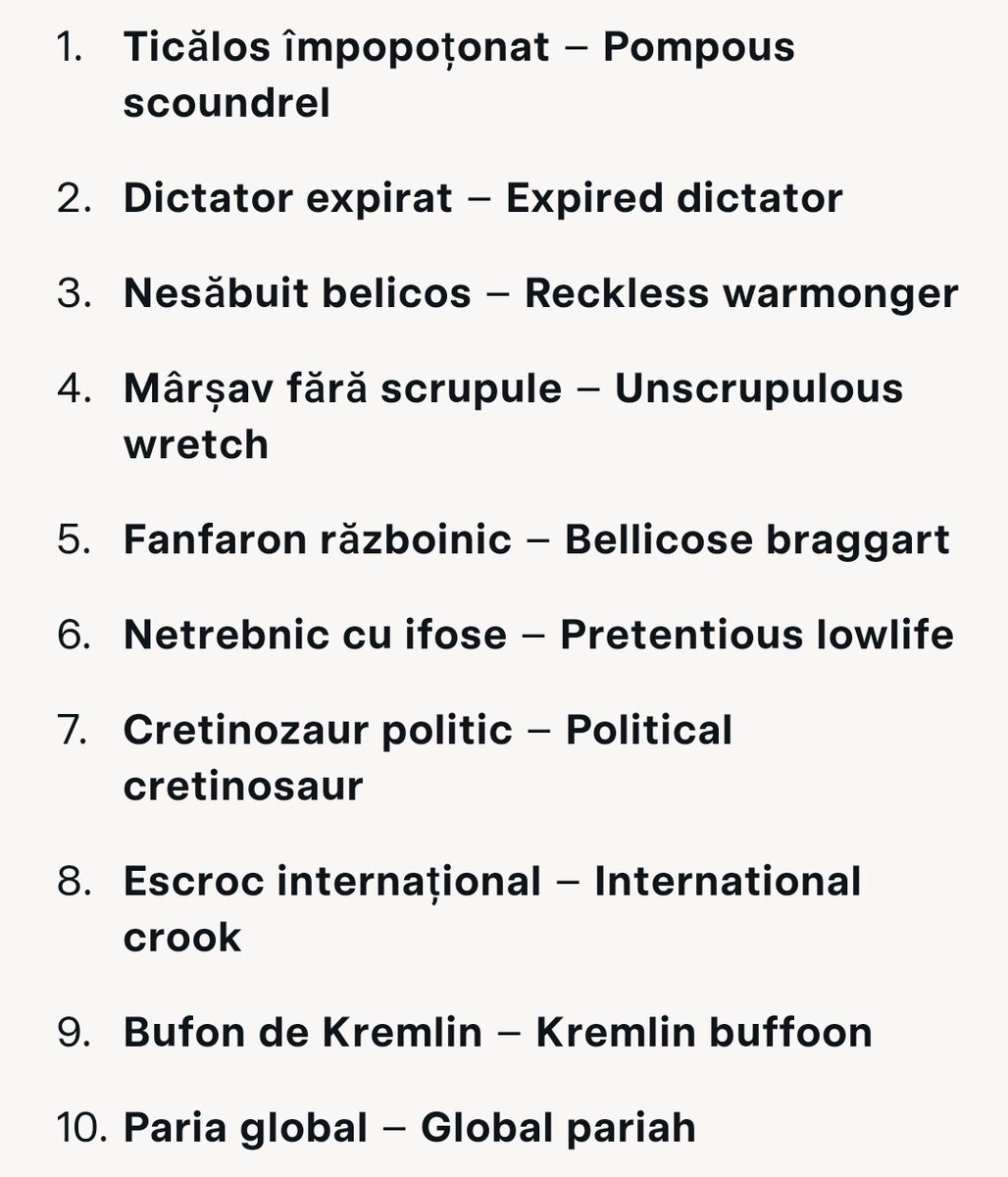 cmihai63's tweet photo. @Oksii33 Pe mine nu mă interesează nici un fel de propagandă. Nici rusească, nici Ucraineană. Ascult, văd și îmi formez propria mea părere despre putin. 👇👇👇👇 https://t.co/IgTpeMGVub