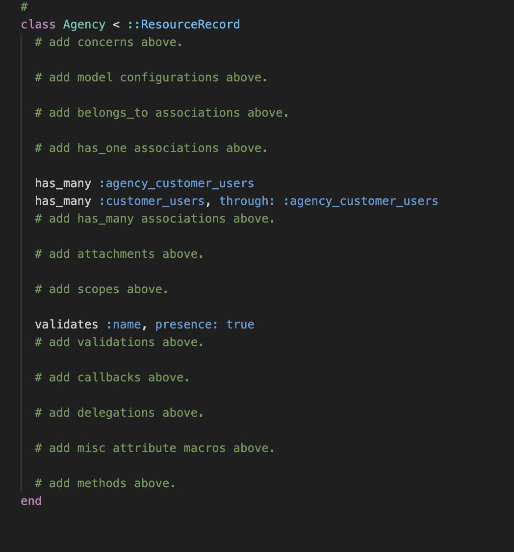 TheDumbTechGuy's tweet image. One cool practice I picked up from @bullettrainco is these comments in models (used for generators).
Has come in useful with LLMs for organizing model code.
They just put it in the right place.
