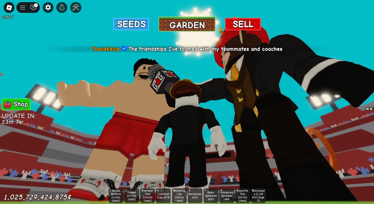 Kian (@klirphyy) on Twitter photo This Roblox Game, <a href="/GrowaGardenRblx/">Grow a Garden π
</a>, has <a href="/tkelce/">Travis Kelce</a> as their co-host for the weekly update.
Pretty wild how Roblox is this big now.
Wonder which Web3 game will be able to make this even happen. This Roblox Game, <a href="/GrowaGardenRblx/">Grow a Garden π
</a>, has <a href="/tkelce/">Travis Kelce</a> as their co-host for the weekly update.
Pretty wild how Roblox is this big now.
Wonder which Web3 game will be able to make this even happen.