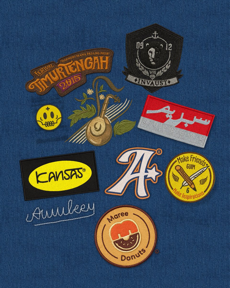 auliazuswana's tweet image. My favorite patches I&apos;ve made through years #patches #graphicdesign #fashion #batch #logo #emblem by Awuleey Design Studio.