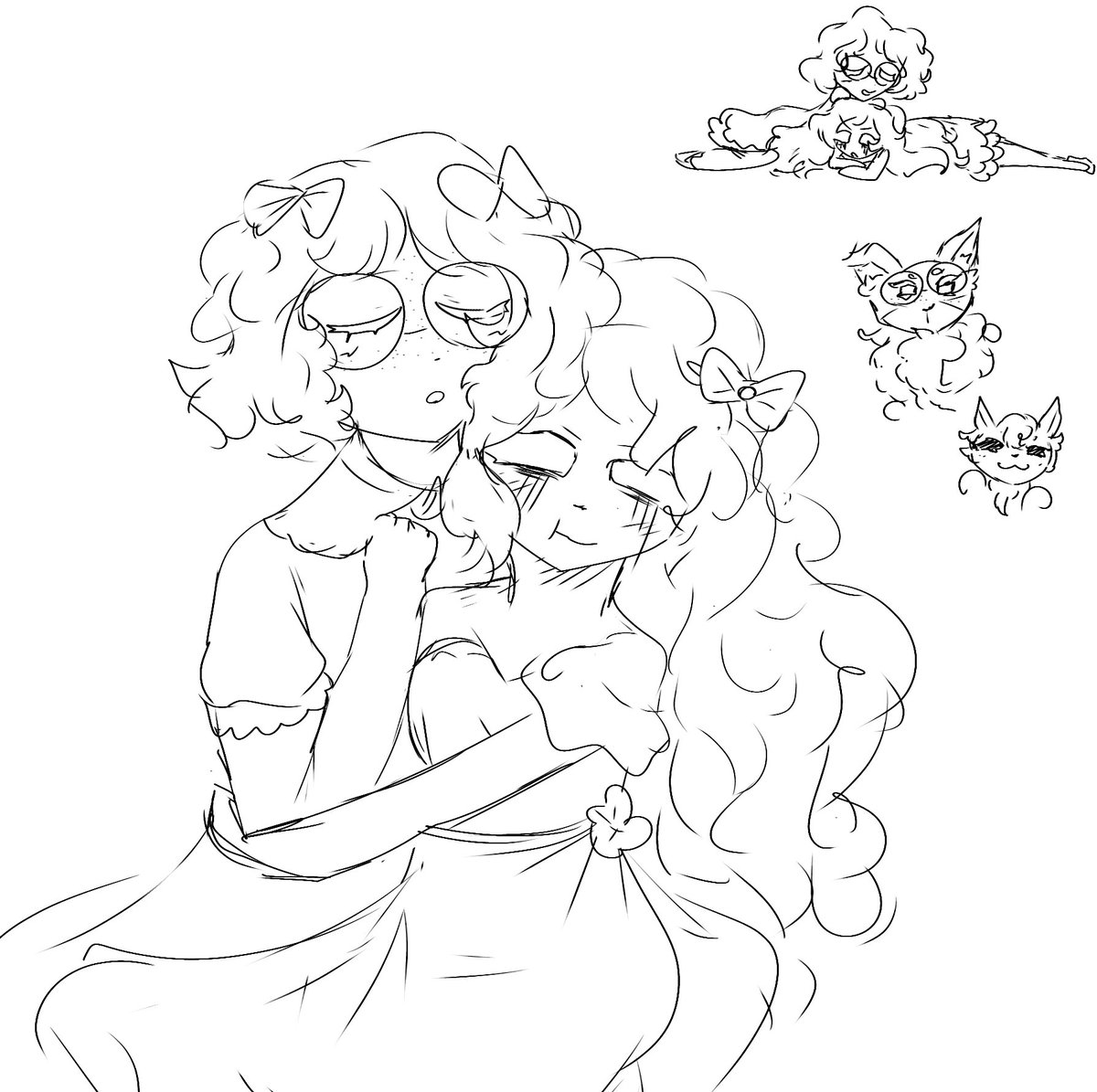 sappymiukinnie's tweet image. sappy is artblocked cant draw anymore imndyinh #helegala doodles