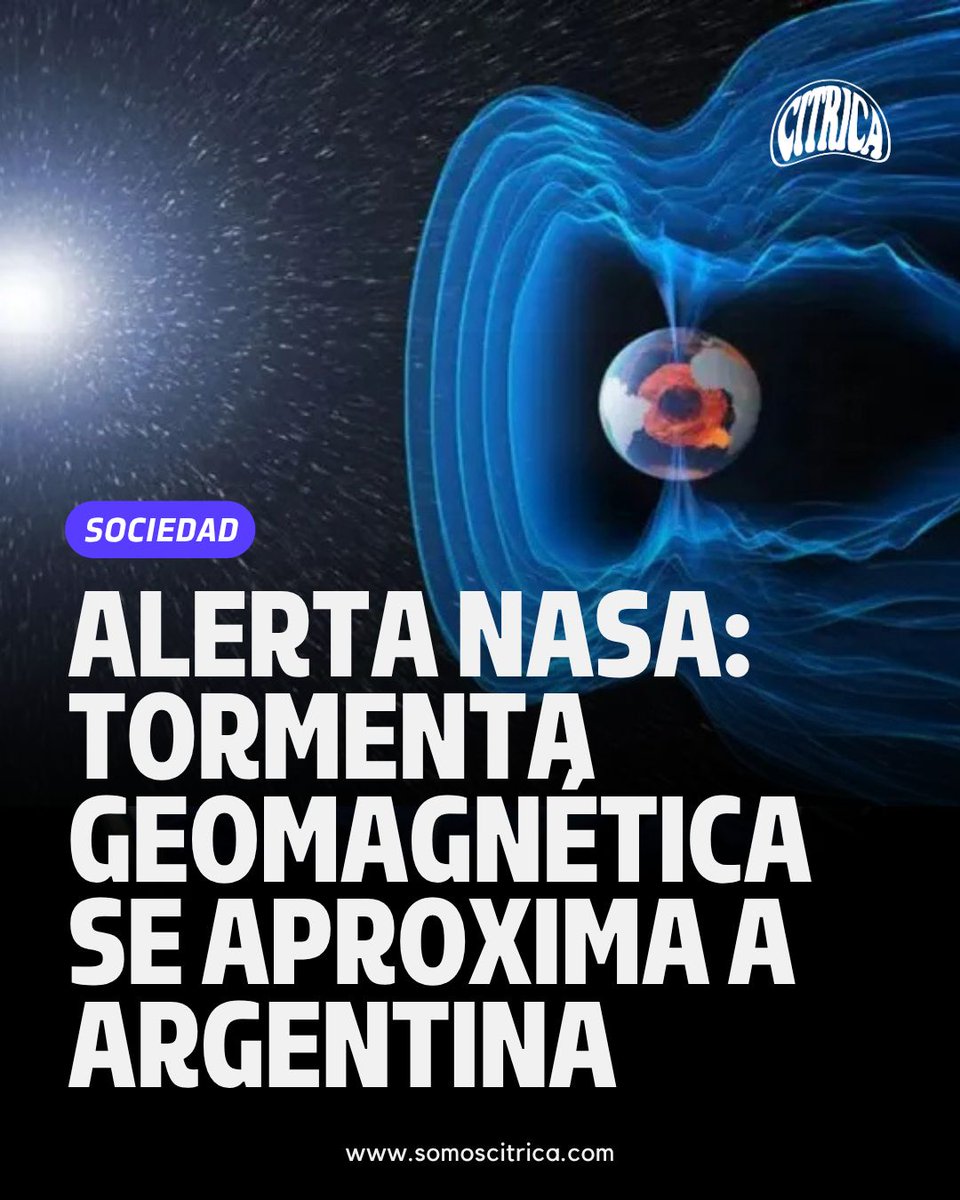 ⚠️ La NASA alertó por una tormenta solar extrema que podría afectar a la Argentina: comunicaciones, GPS, satélites y redes eléctricas en riesgo.
La llamarada X2.7 es la más fuerte del año.
🌌 ¿Auroras en el hemisferio sur? El clima espacial está que arde.
 somoscitrica.com
