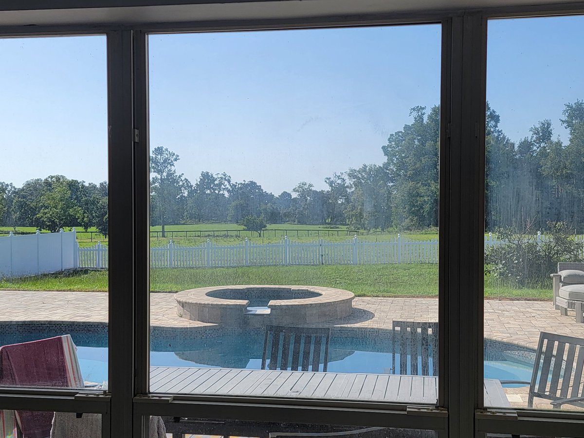 Well, good Saturday morning America from the great state of Florida. I am home. Loved the lake view every morning, but nothing beats the view of my yard. Just missing the cows on this side of the farm. 

I hope y'all have a blessed Saturday. I have to go pick up the baby weenie