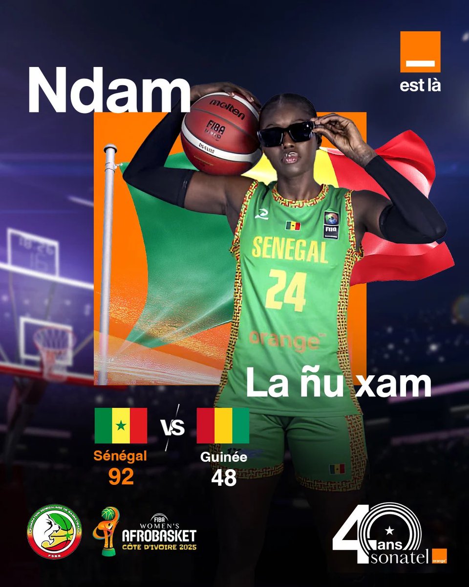 Les Lionnes ont marqué leur territoire dès leur premier match ! 😎

Une prestation magistrale, à la hauteur de leur jeu 🔥
Adresse, concentration, rage sur les deuxièmes ballons : tout y était face à la Guinée 🇬🇳.

Prochain défi : l’Ouganda 🇺🇬.
Vous les sentez comment ? Da ngeen